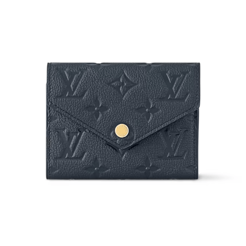 Louis Vuitton Navy Victorine Wallet For Women 12cm M83590