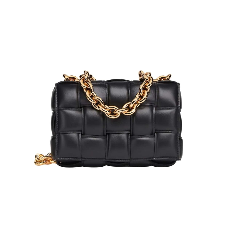 Bottega Veneta Chain Bag In Black 26Cm view 2