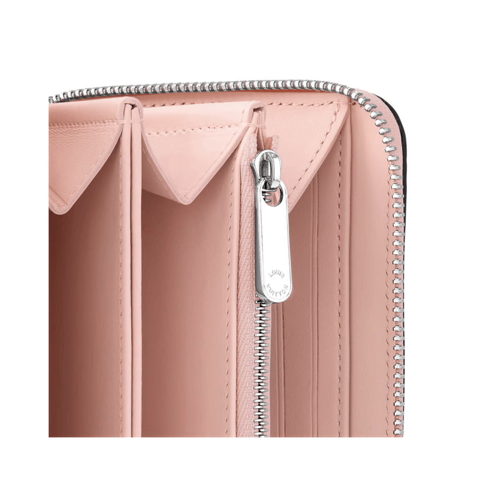 Louis Vuitton Pink Jasmin Zippy Wallet For Women 20cm M82755 view 5