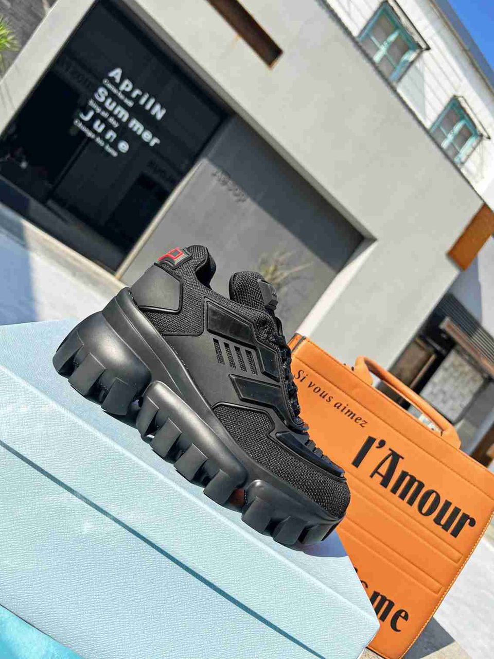 Prada Cloudbust Thunder Sneakers Black 1E819L3Kr2F0002F050 view 7