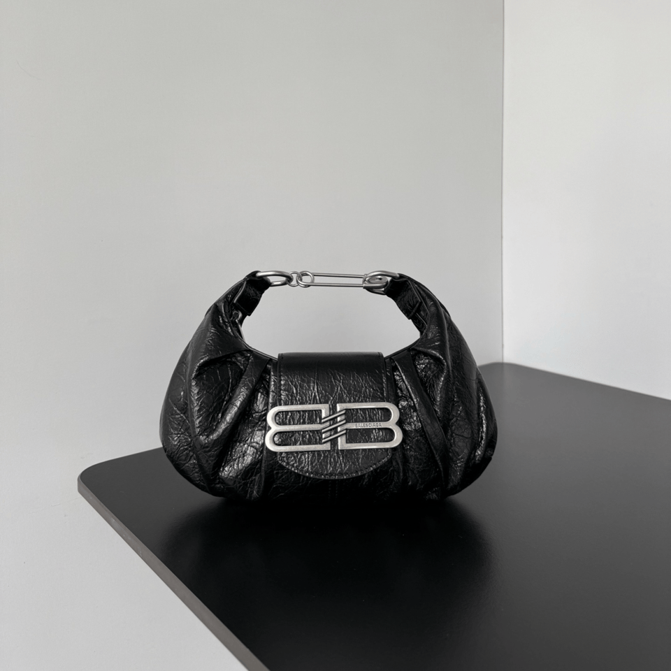 Balenciaga Pamela Shoulder Bag Small Black 28cm/11in view 8