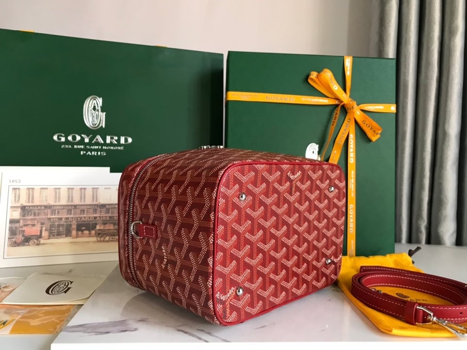 Goyard Muse Vanity Case 20 Cm Classic Red Goyardine Canvas view 4