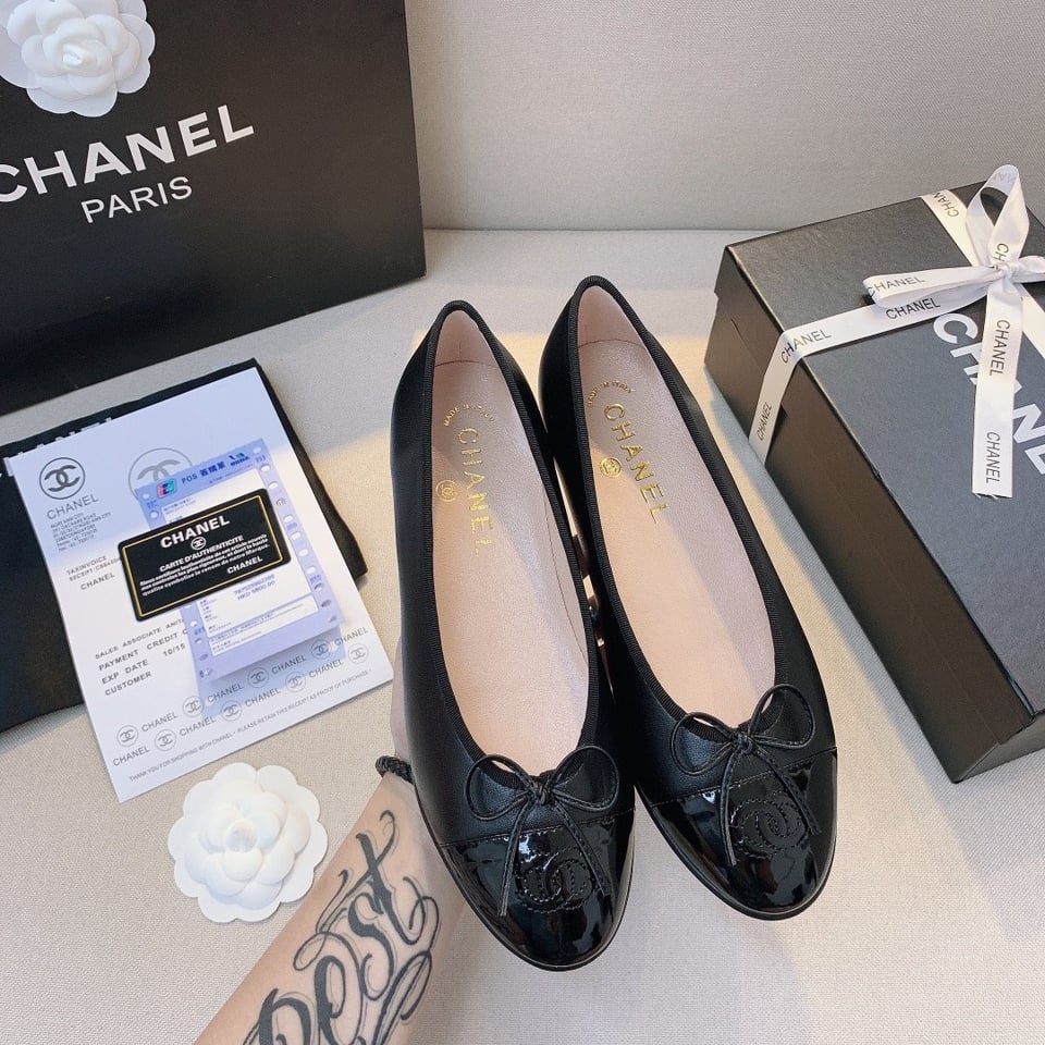 Chanel Flat Black Sandals G02819 Y01552 94305 view 11