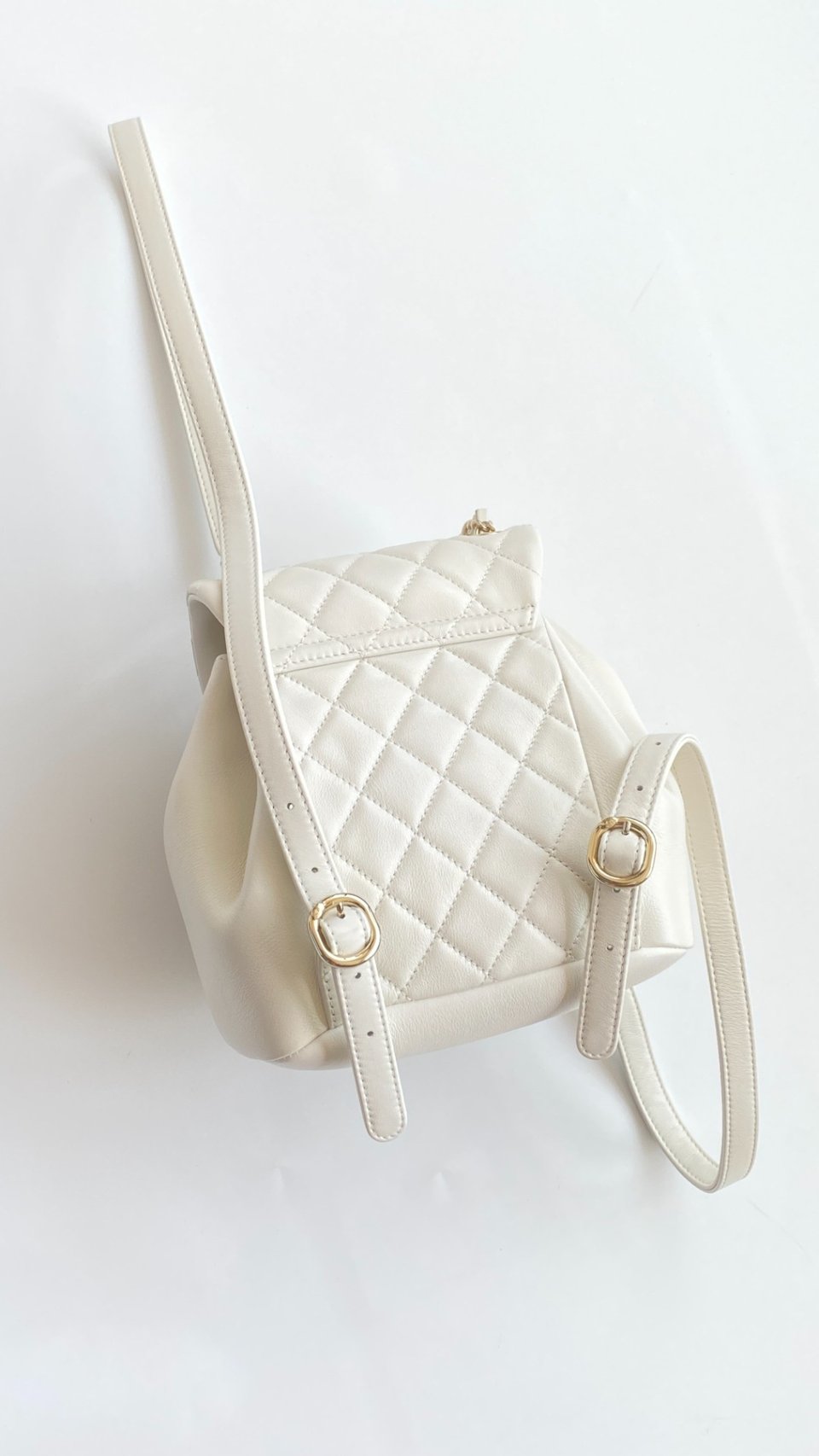 Chanel Mini Duma Backpack White 18.5Cm/ 7.3in view 4