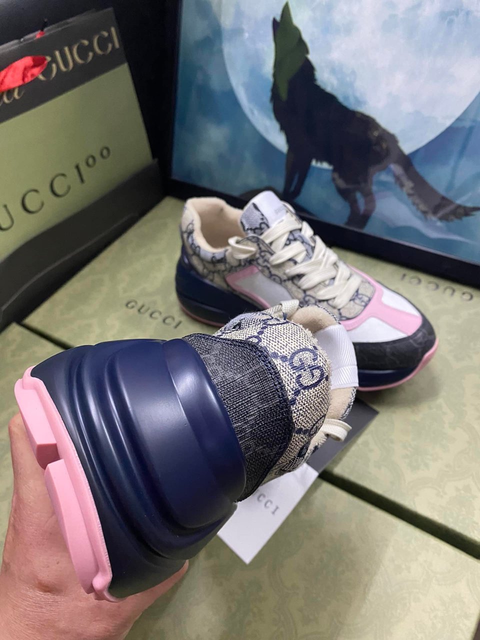 Gucci Women’S Gg Rhyton Sneaker 692902 Uiq30 1061 view 7