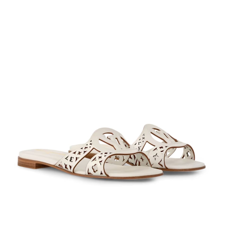 Louis Vuitton LV Isola Flat Mule White 1AGYPA view 2