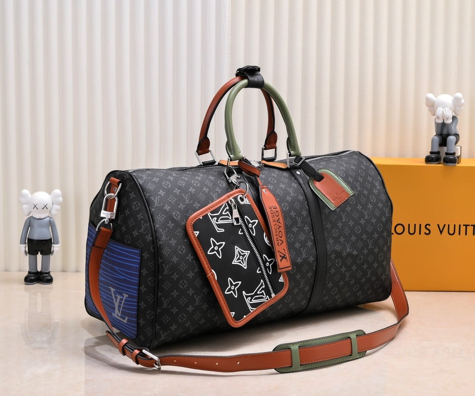 Louis Vuitton Keepall Bandouli Re Black 50Cm view 7