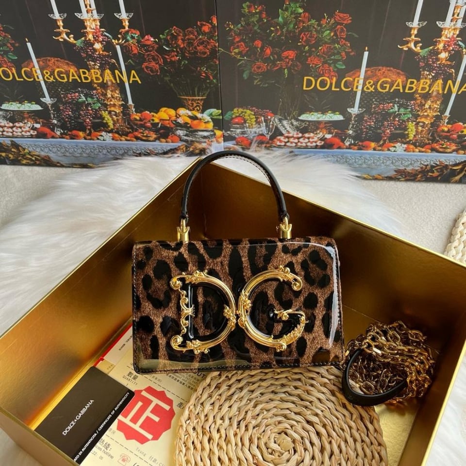 Dolce &amp; Gabbana Leopard Dolce Gabbana Devotion Bag 21cm view 3