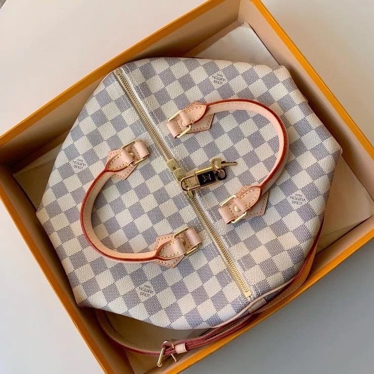 Louis Vuitton Speedy Bandoulière 30 Damier Azur 30cm N41370 view 13