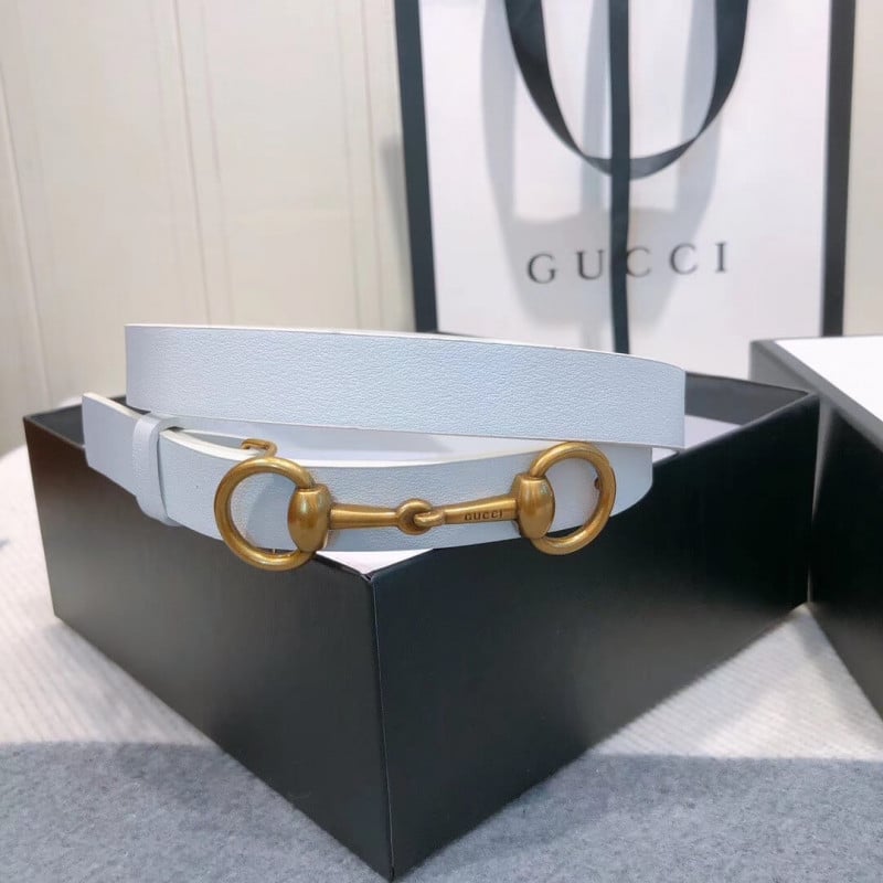 Gucci 20mm Leather Belt With Horsebit 600636 view 3