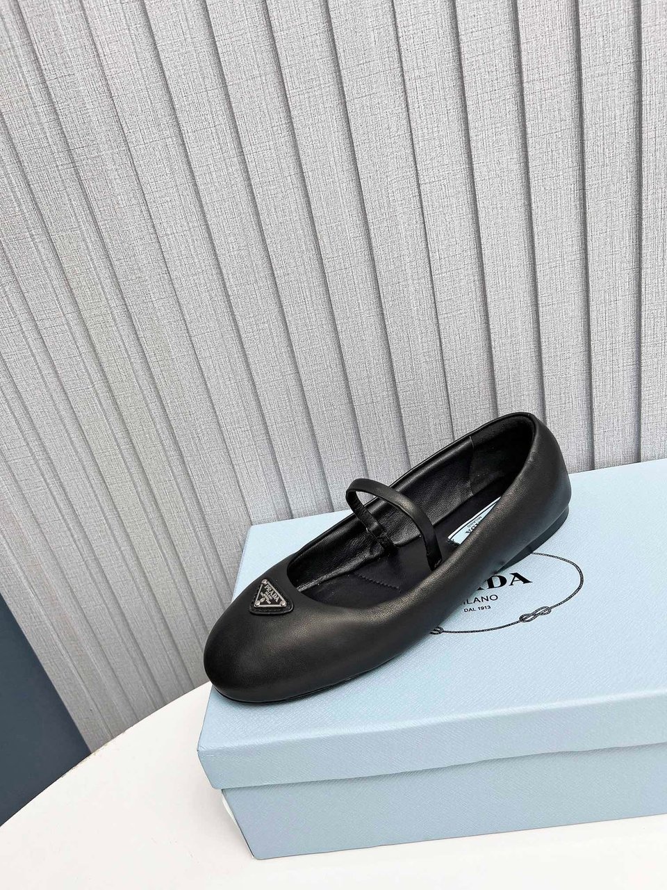 Prada Soft Padded Nappa Leather Ballerinas Black 1F122N 2Dl8 F0002 F 005 view 7