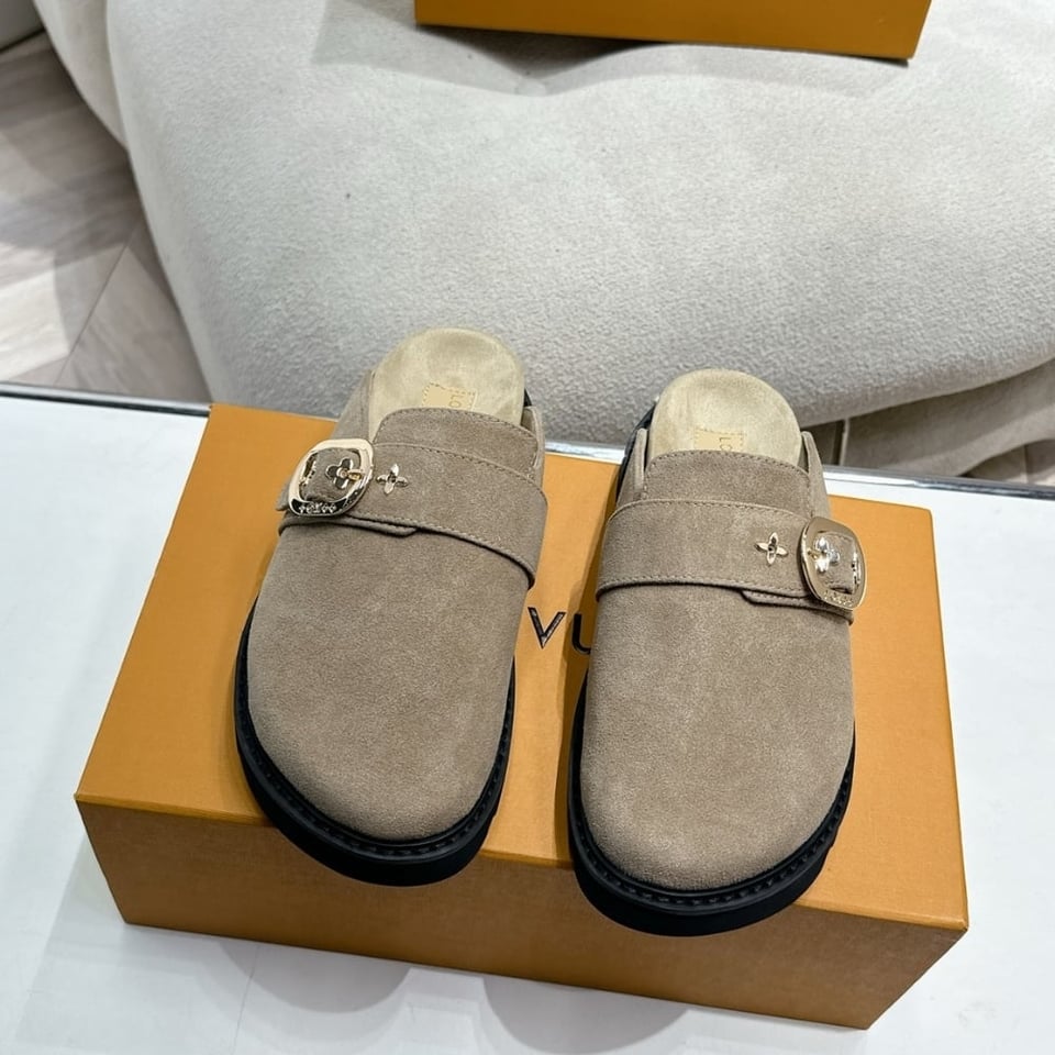 Louis Vuitton Cosy Flat Comfort Clog Grey view 3
