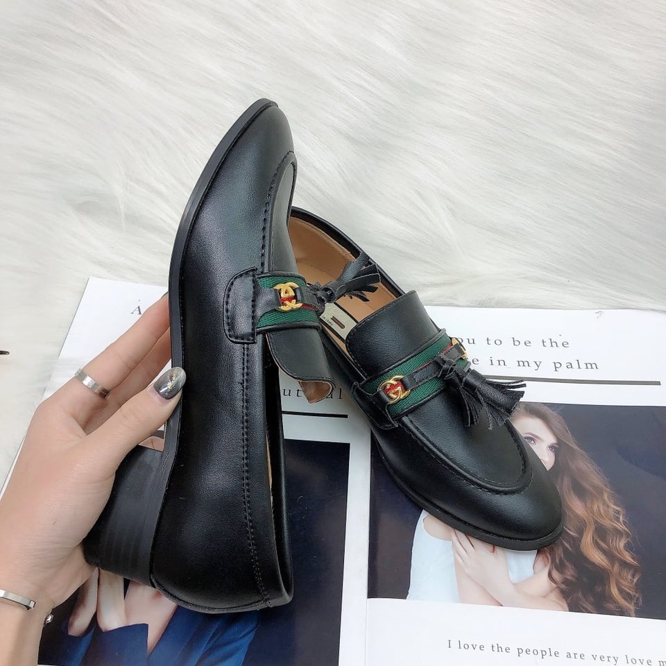 Gucci Unisex Leather Interlocking G Black view 12