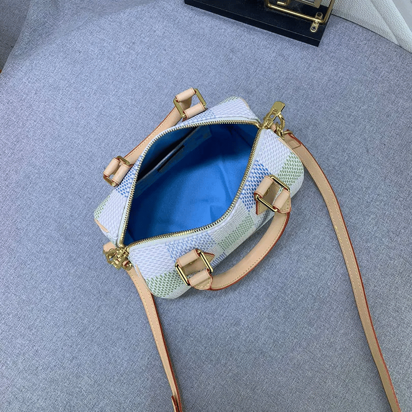 Louis Vuitton Speedy Bandoulière Damier Canvas Pistachio 20Cm N40515 view 4