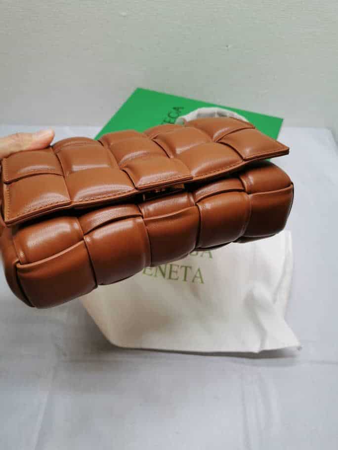 Bottega Veneta Padded Leather Bag Caramel 22Cm view 9