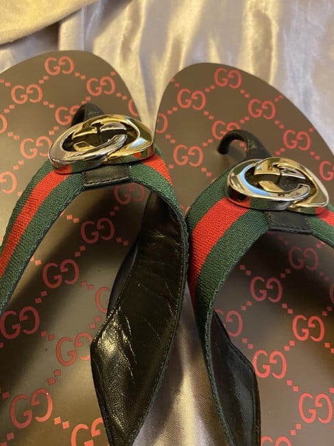 Gucci Gg Thong Web Sandal 612138 H9020 8476 view 4