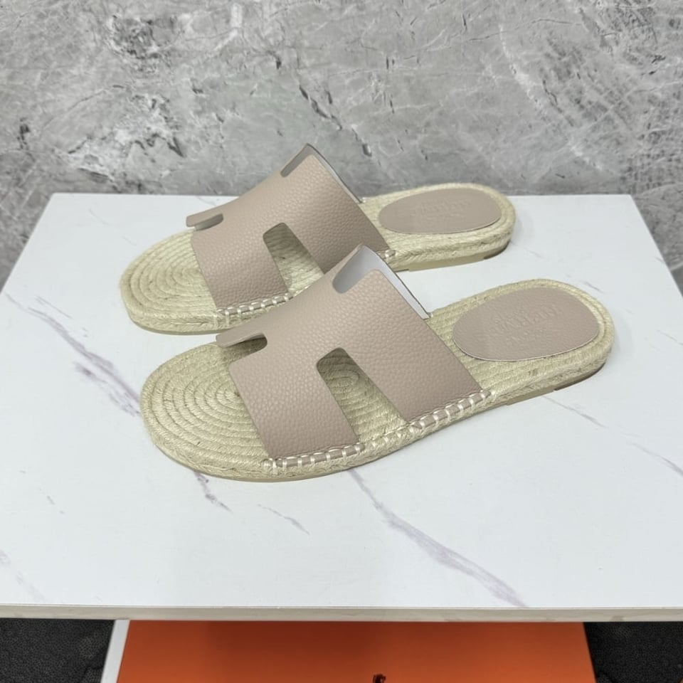 Hermes Antigua Espadrille Beige Sable H231001Zh1J440 view 4