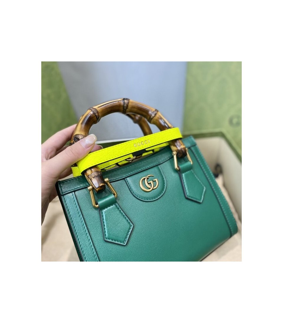 Gucci Diana Mini Tote Bag Green view 14