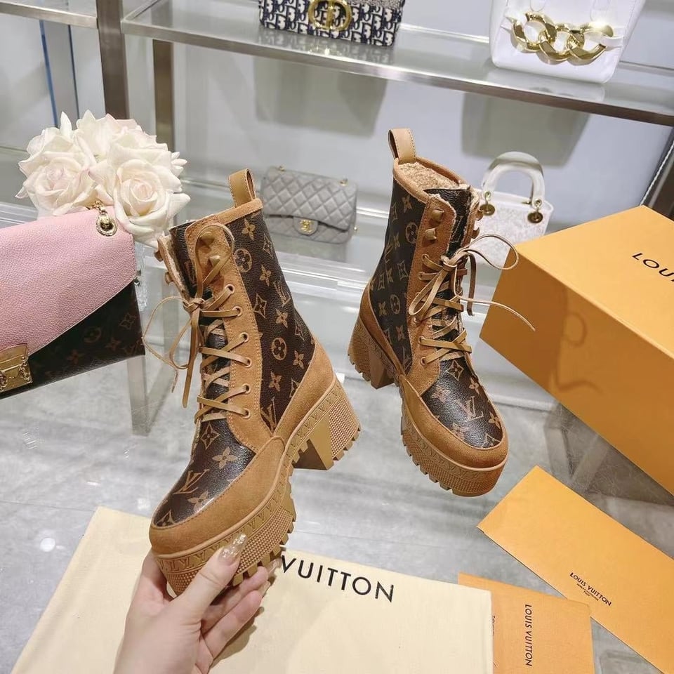 Louis Vuitton Laureate Platform Desert Boot Brown view 4