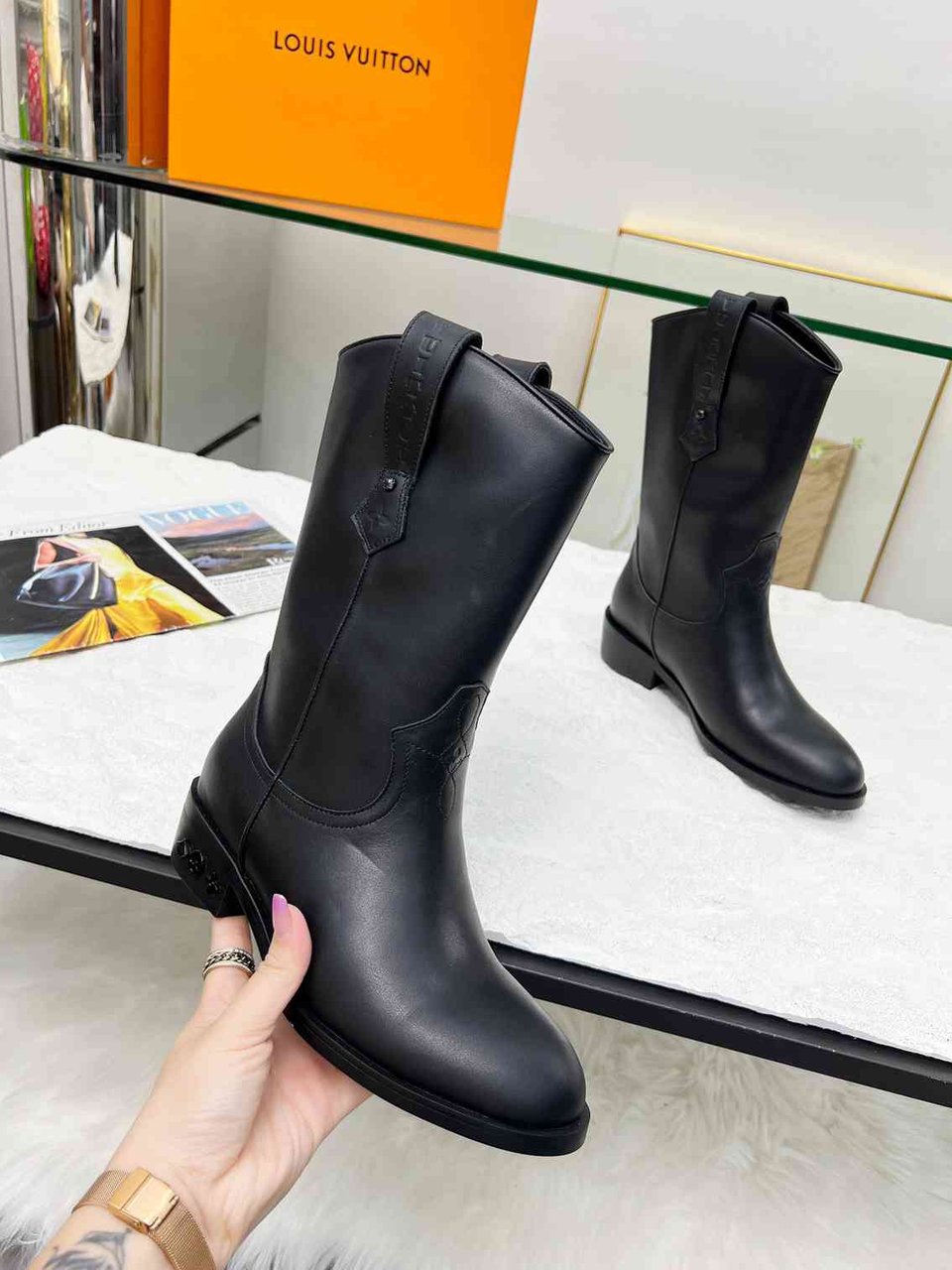 Louis Vuitton Lv Rider Boots Black 1Ad7Ht view 5