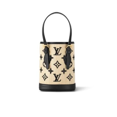 Louis Vuitton Nano Bucket Bag Black 17Cm M82418