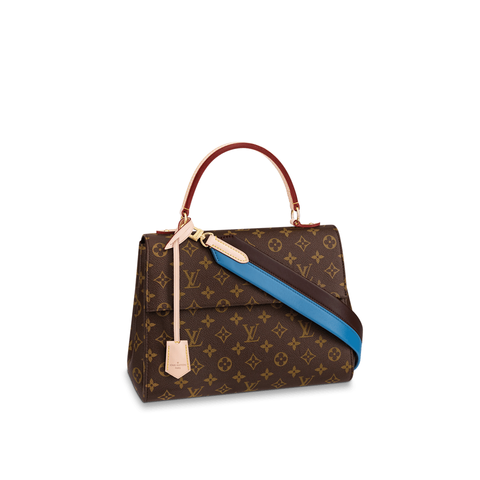 Louis Vuitton Cluny Mm Bleu Glacier Blue 32Cm
