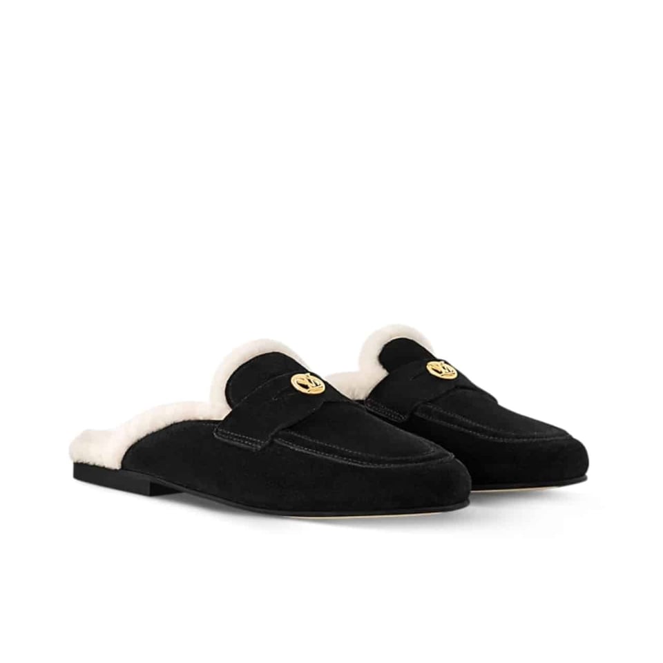 Louis Vuitton Soho Open Back Loafer Black 1Adc8Y view 2