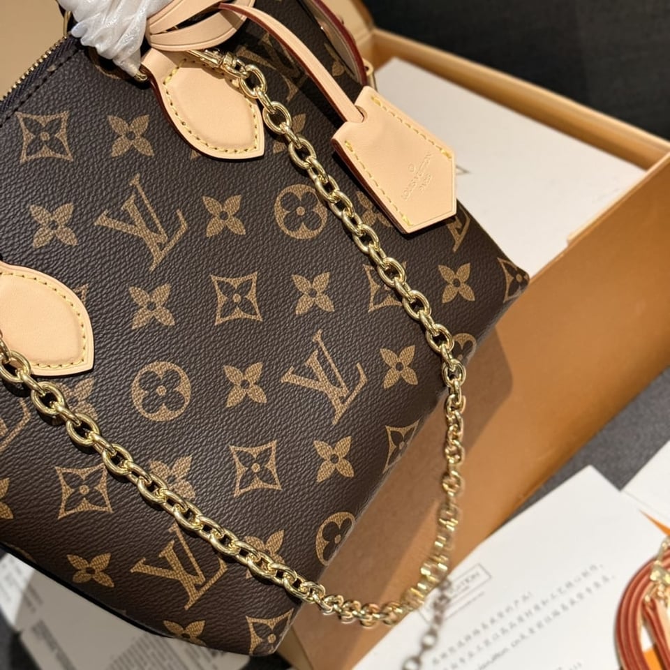 Louis Vuitton Lockit Bb Bag Monogram Brown 16Cm M12019 view 4