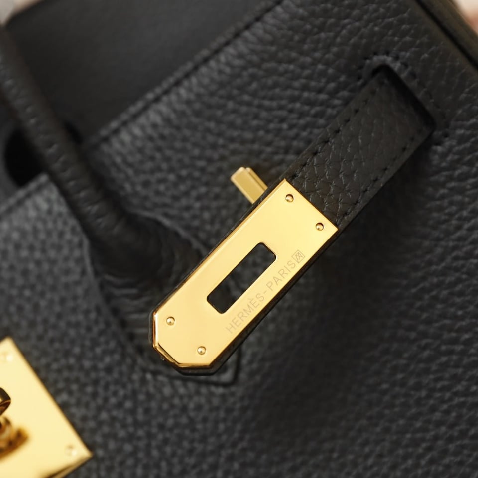Hermes Birkin Bag 35 Black Togo Gold Hardware view 5
