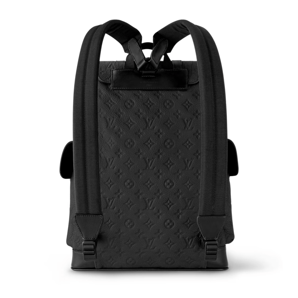 Louis Vuitton Christopher Backpack Mm Taurillon Monogram Black M55699 view 5