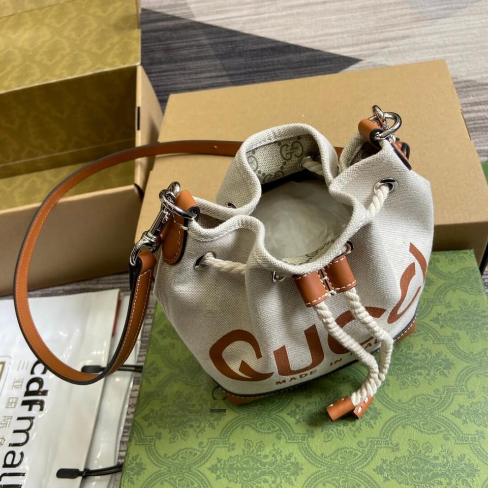 Gucci Mini Shoulder Bag With Gucci Print view 13