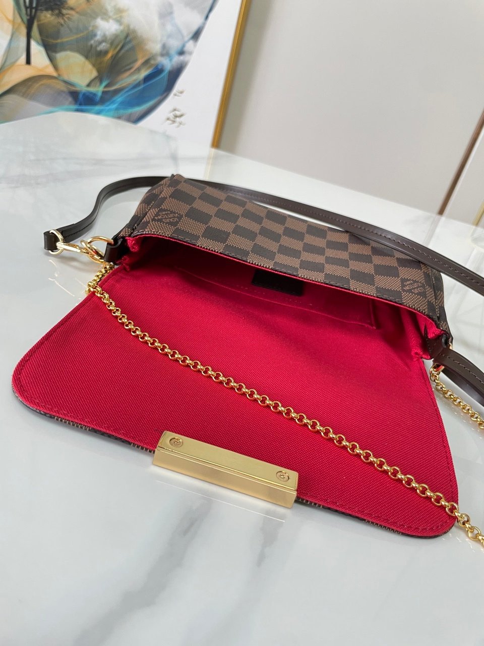 Louis Vuitton F Licie Pochette Damier Azur 21Cm view 11