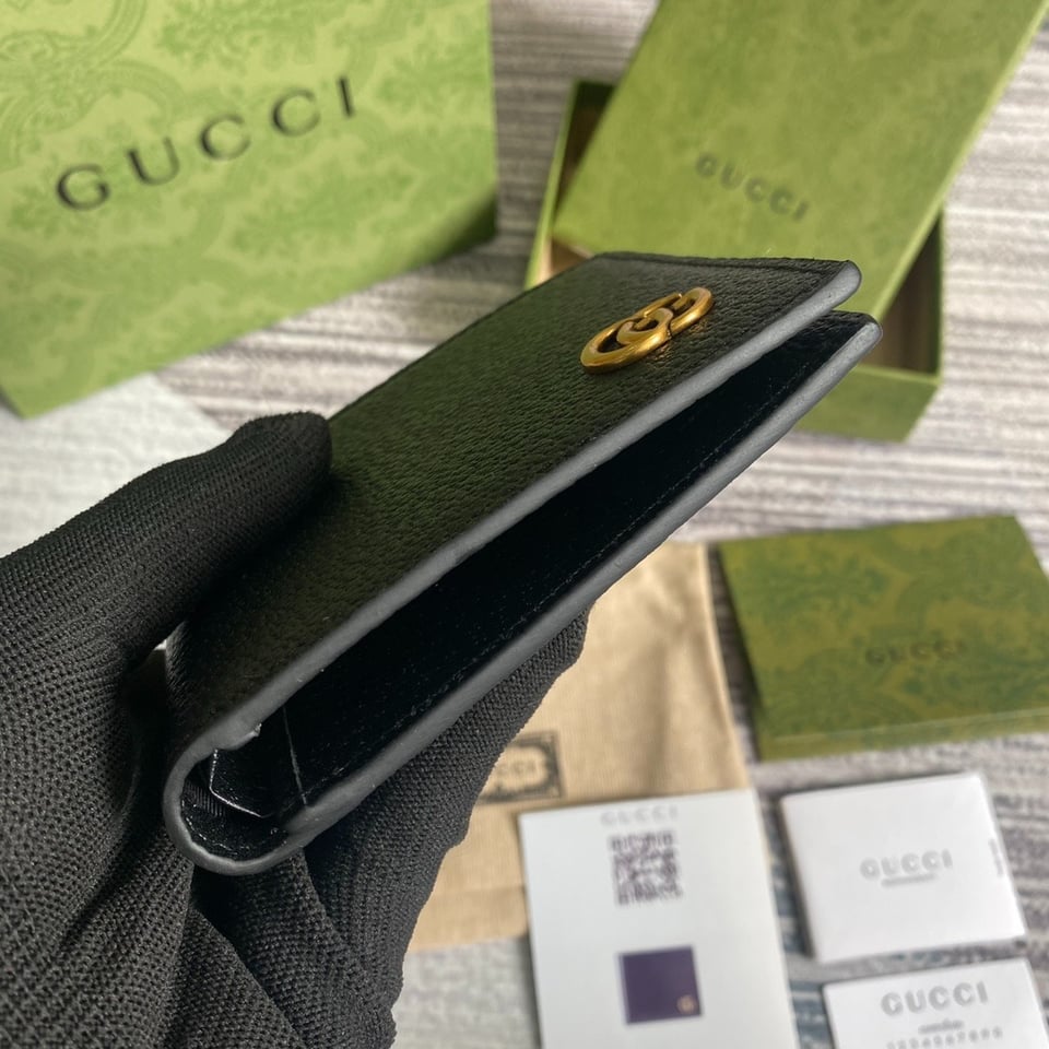 Gucci Marmont Bi-Fold Wallet Black 4.3in/11cm For Men view 9