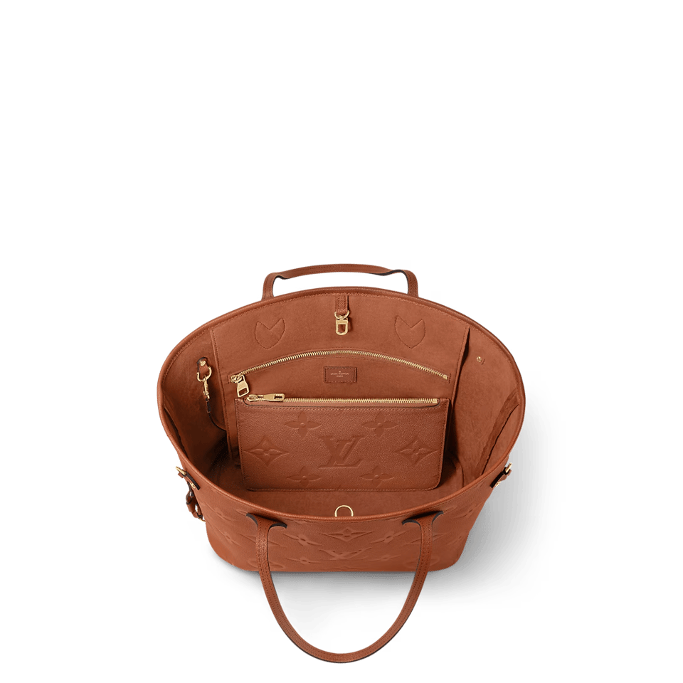 Louis Vuitton Neverfull Mm Tote Bag Cognac Brown 31cm M12605 view 6