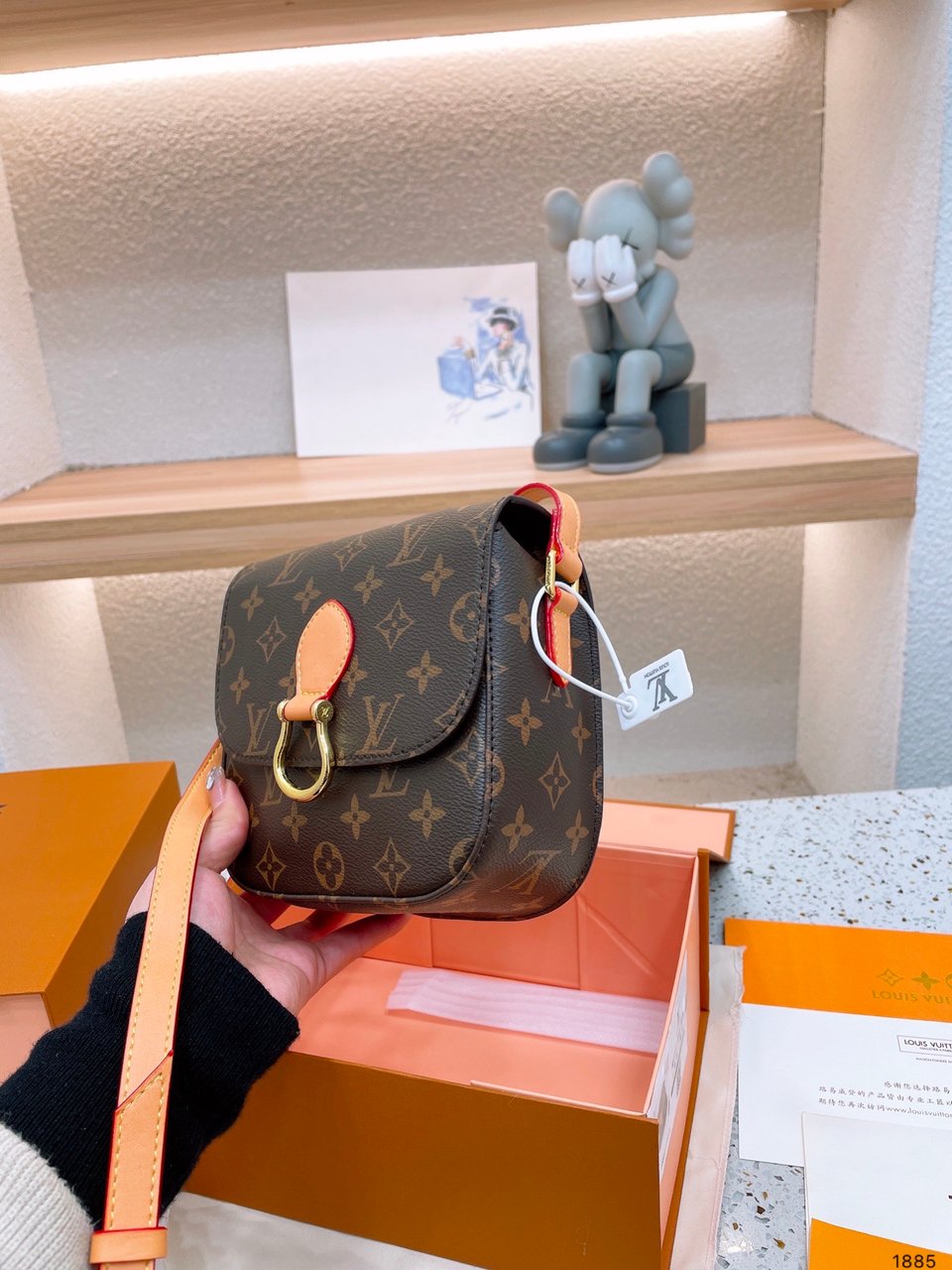 Louis Vuitton Monogram Canvas Saint Cloud Bag 18Cm view 5