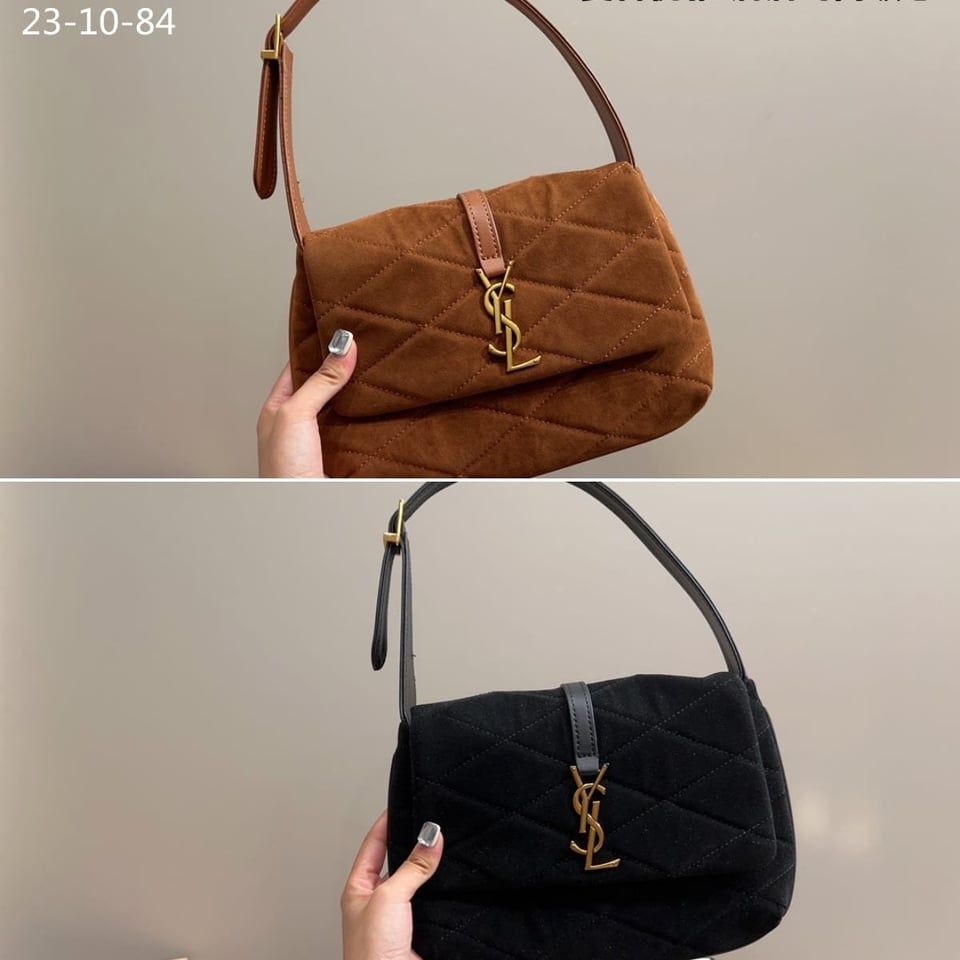 Saint Laurent Le 5 A 7 Hobo Bag Brown 27Cm view 4