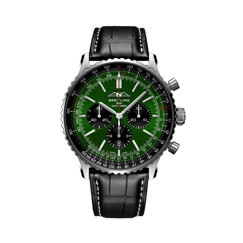 Breitling Navitimer B01 Chronograph Green Dial 46mm view 2