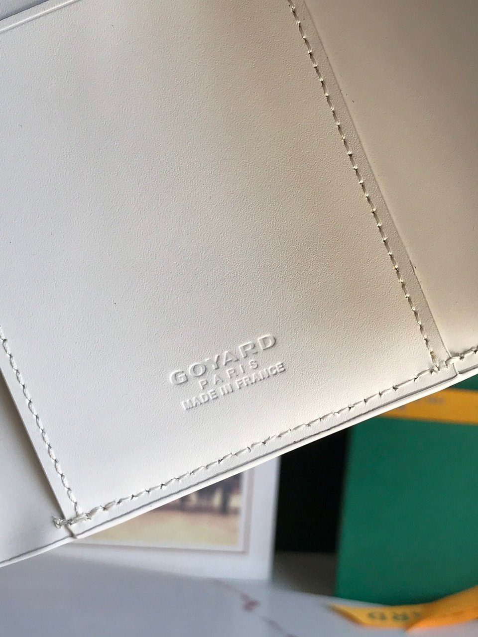 Goyard Saint-Gabriel Wallet 12 Cm White Calfskin And Goyardine Canvas view 8
