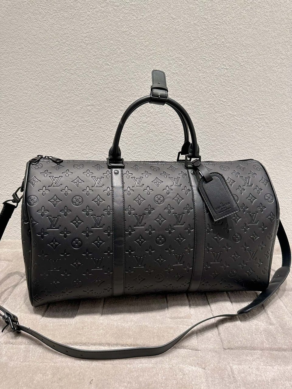 Louis Vuitton Keepall Bandouliere 50 Black 50cm M44810 view 14