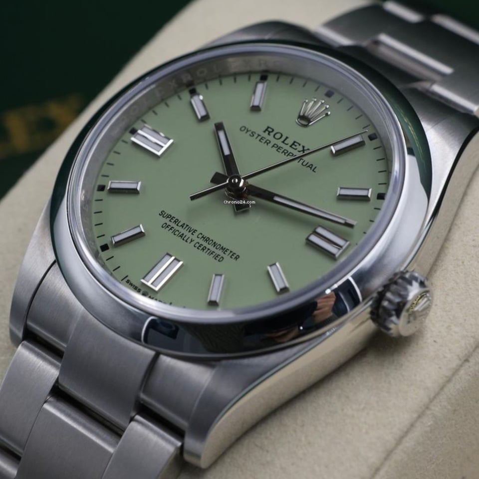 [Superclone] Rolex Oyster Perpetual 41mm Pistachio Dial Oyster 134300 view 3