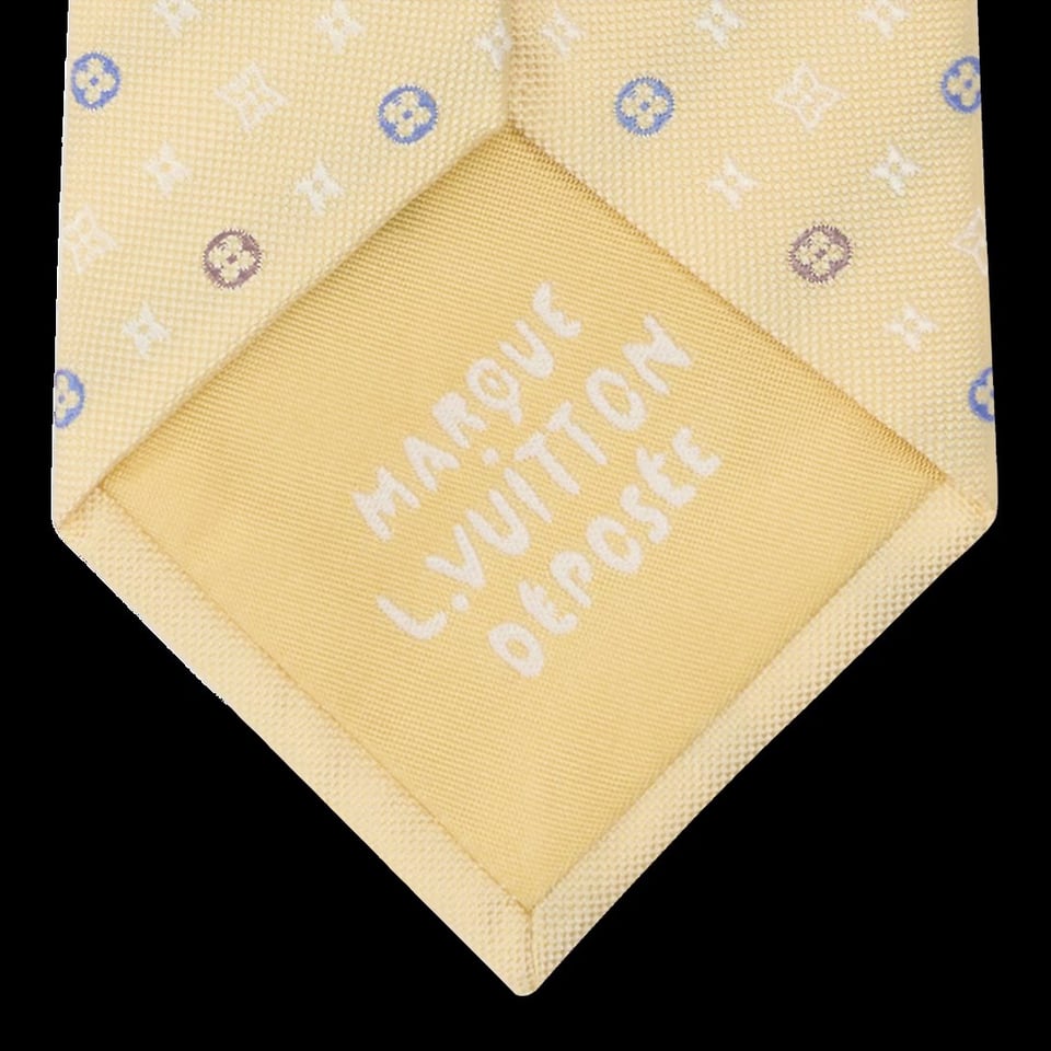 Louis Vuitton Monogram Flower Tie – Yellow M98097 view 4