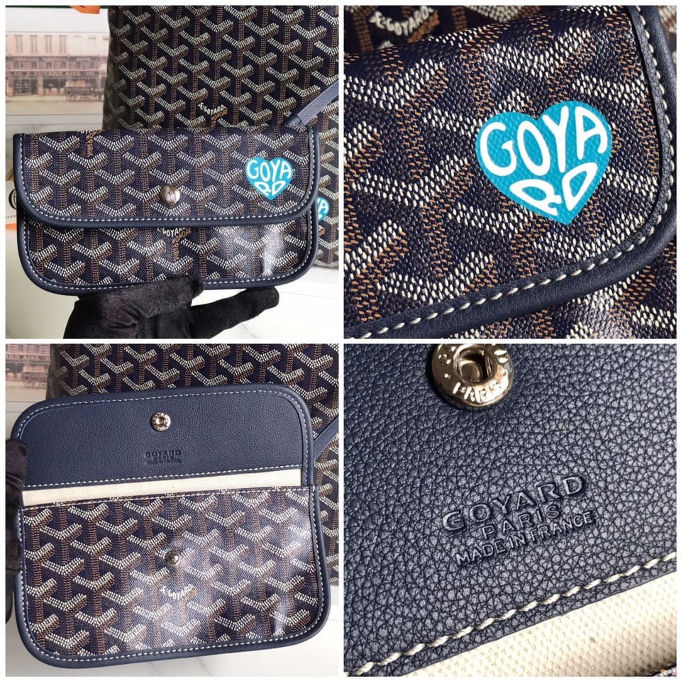 Goyard Hobo Boheme 42Cm Navy Blue Canvas view 10