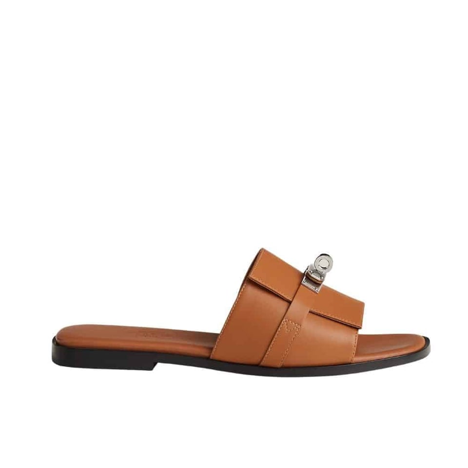 Hermes Giulia Sandal Brown H231056Z A3360 view 2