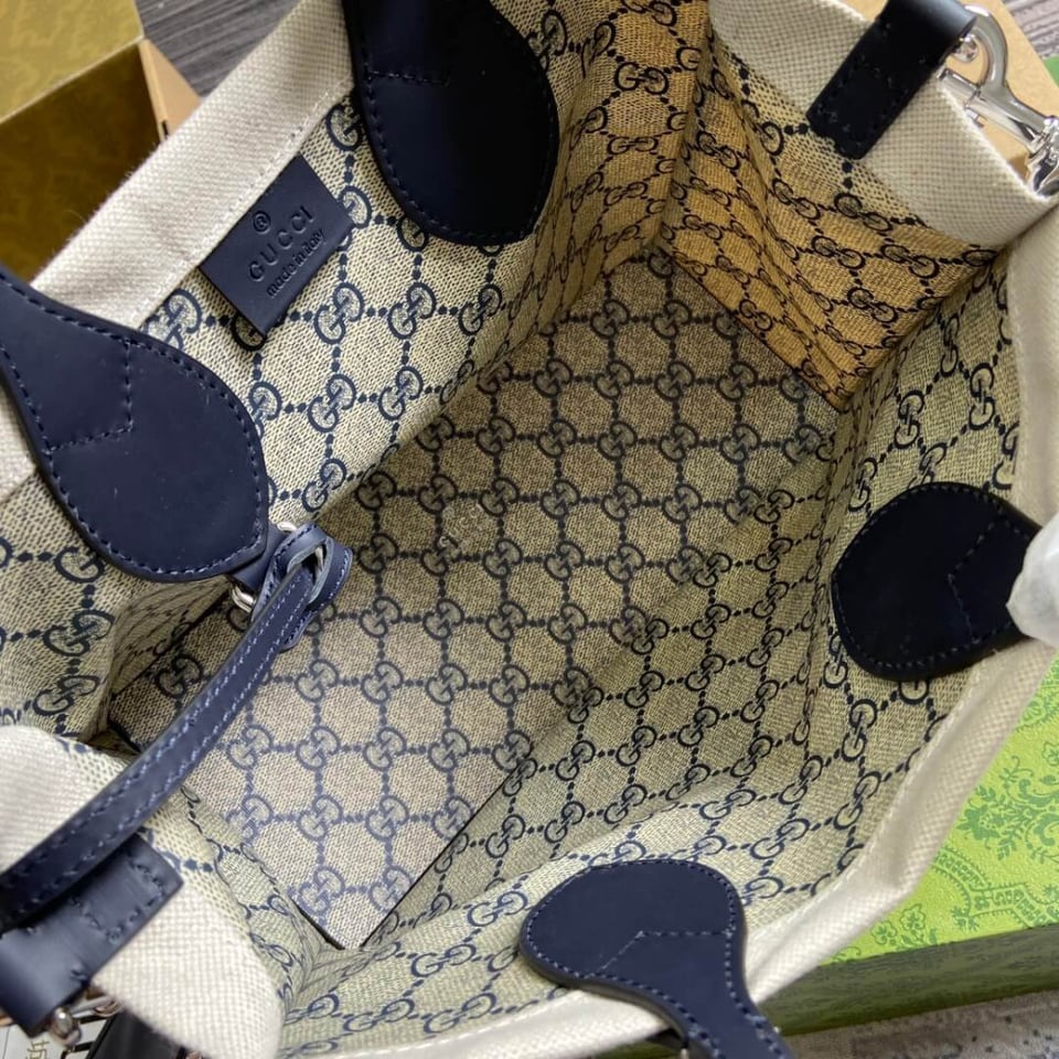 Gucci Mini Tote Bag With Gucci Print view 14