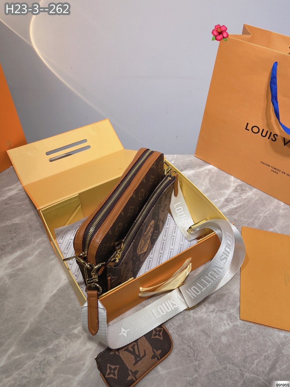 Louis Vuitton Trio Messenger Brown 25Cm M45965 view 7