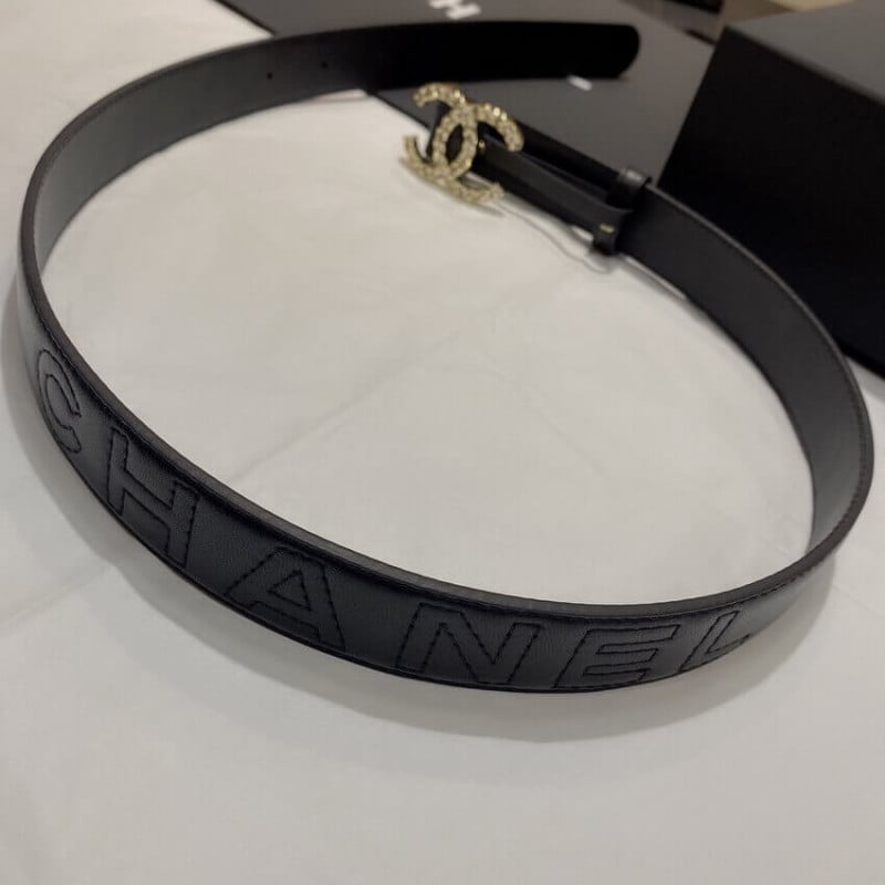 Chanel Quilted CC Logo Belt 3.0cm 34166 view 4