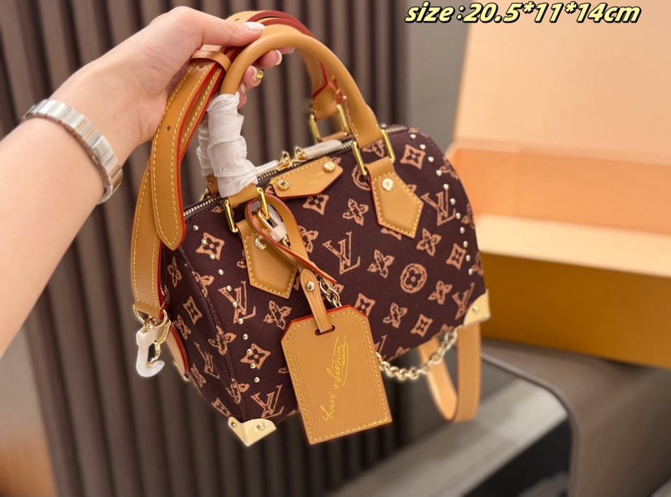 Louis Vuitton Speedy Trunk 20-Pack Box Bag Monogram Origine 16 cm M28102 view 5