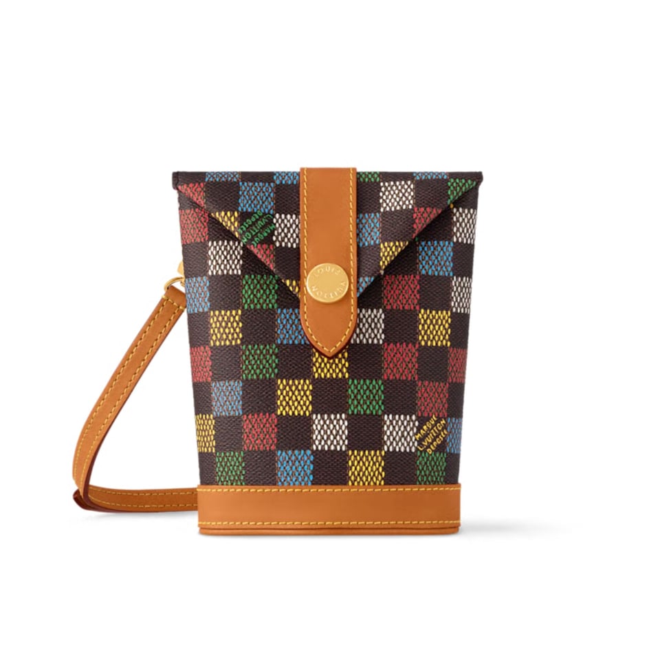 Louis Vuitton Envelope Pouch Vers Damier Ebene Multicolor N00139 18cm/ 7.1in