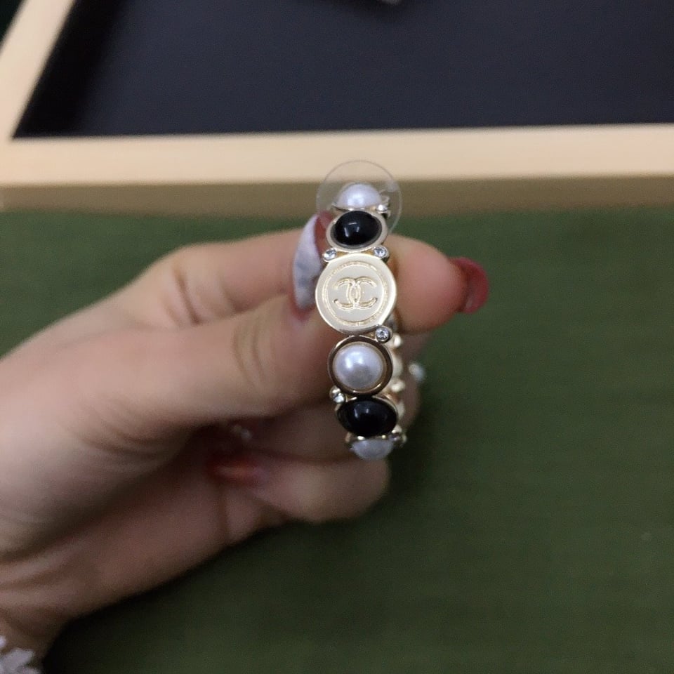 Chanel Hoop Earrings view 4