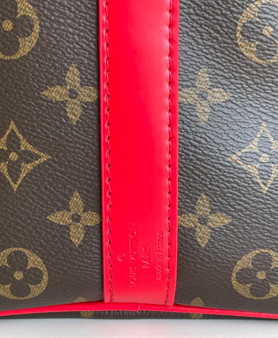 Louis Vuitton Keepall Bandouliere 50 Monogram Canvas Red 50cm LV M44740 view 8